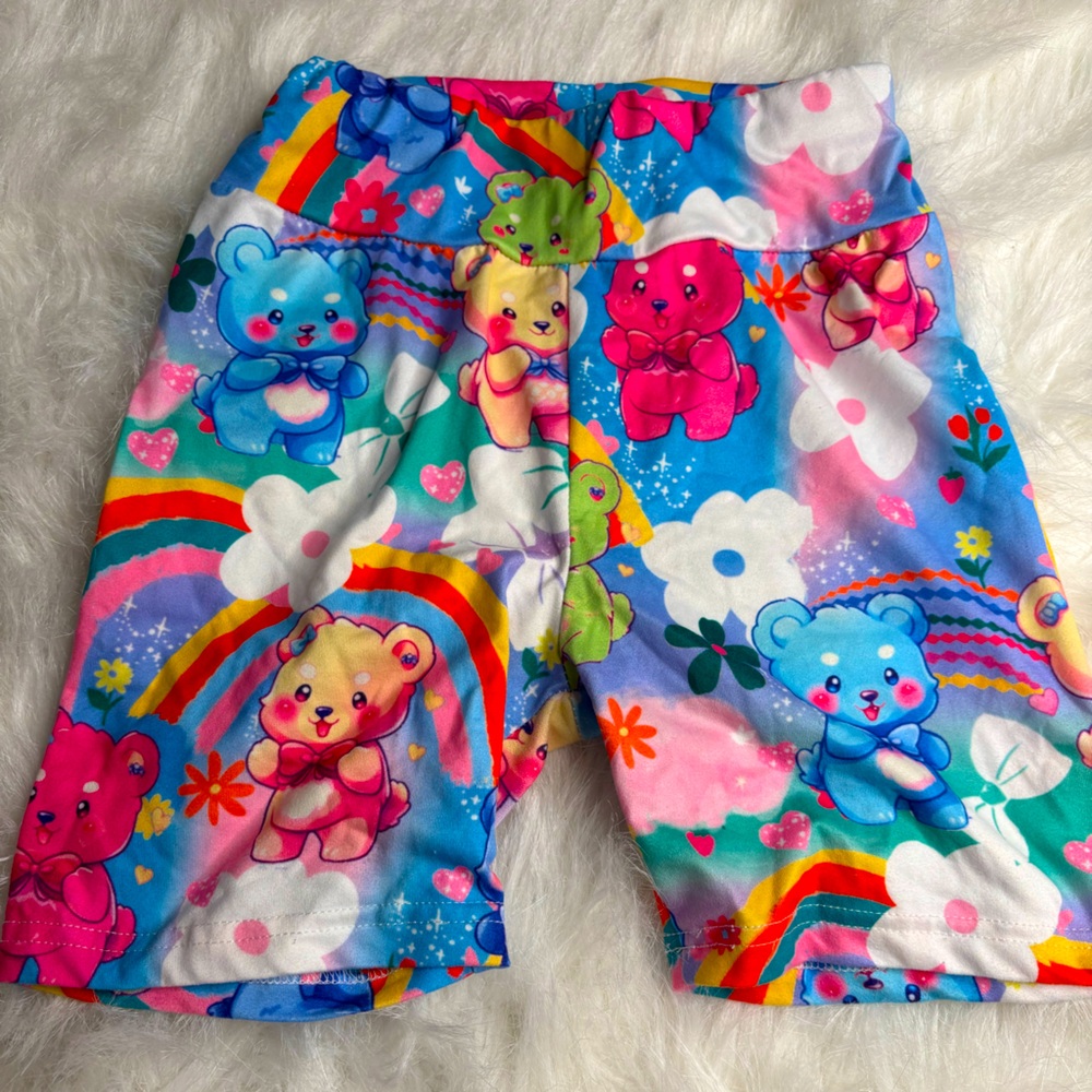 cute bear short leggings